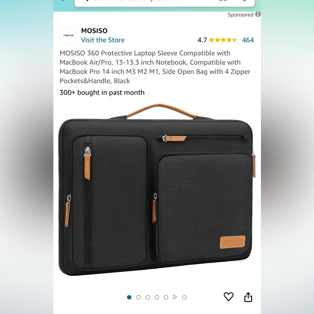 MOSISO laptop carrying case